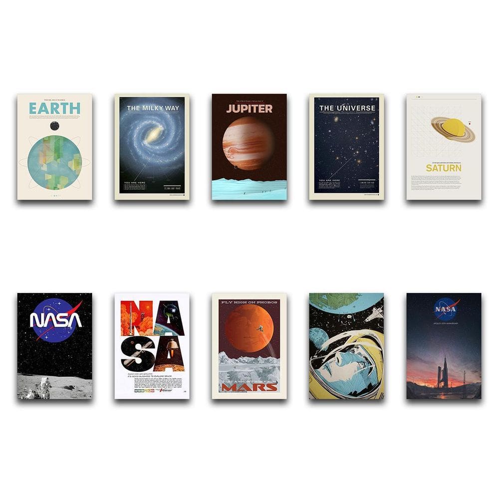 Placas Decorativas Nasa Astronomia Planetas Mdf