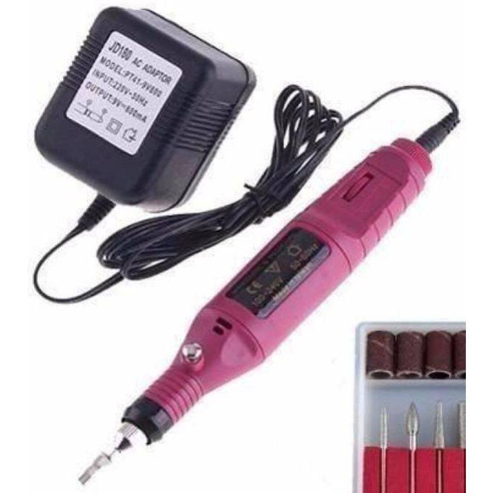 Lixa Elétrica Portátil Bivolt Unhas Acrigel Gel Fibras
