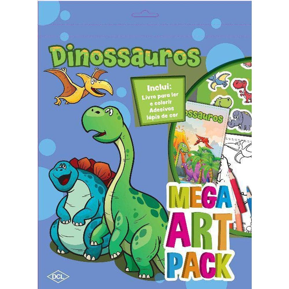 Livro Mega Art Pack - Dinossauros