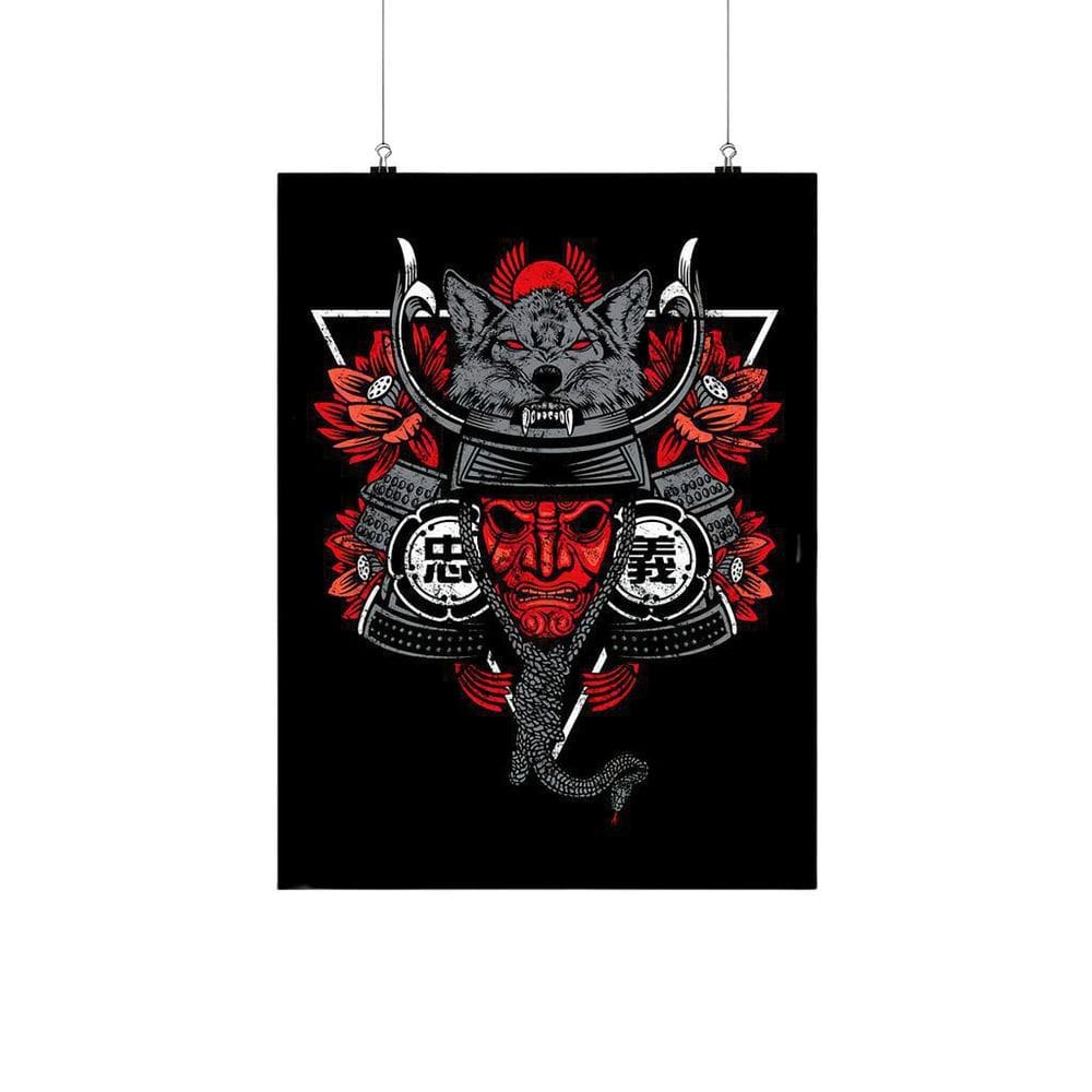 Placa Decorativa Samurai Jepang Keren 20X30Cm