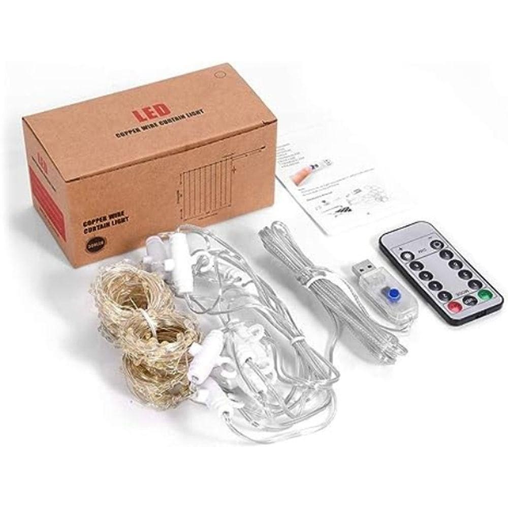 Cortina De Led Decoração Com Controle Natal