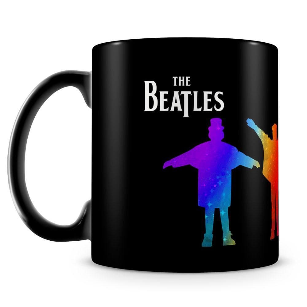 Caneca Personalizada Beatles 100% Preta (Mod.2)
