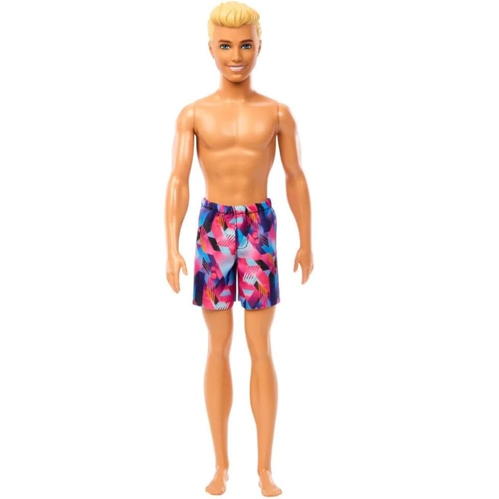Barbie Boneco Ken Praia Piscina De Bermuda Estampda Mattel