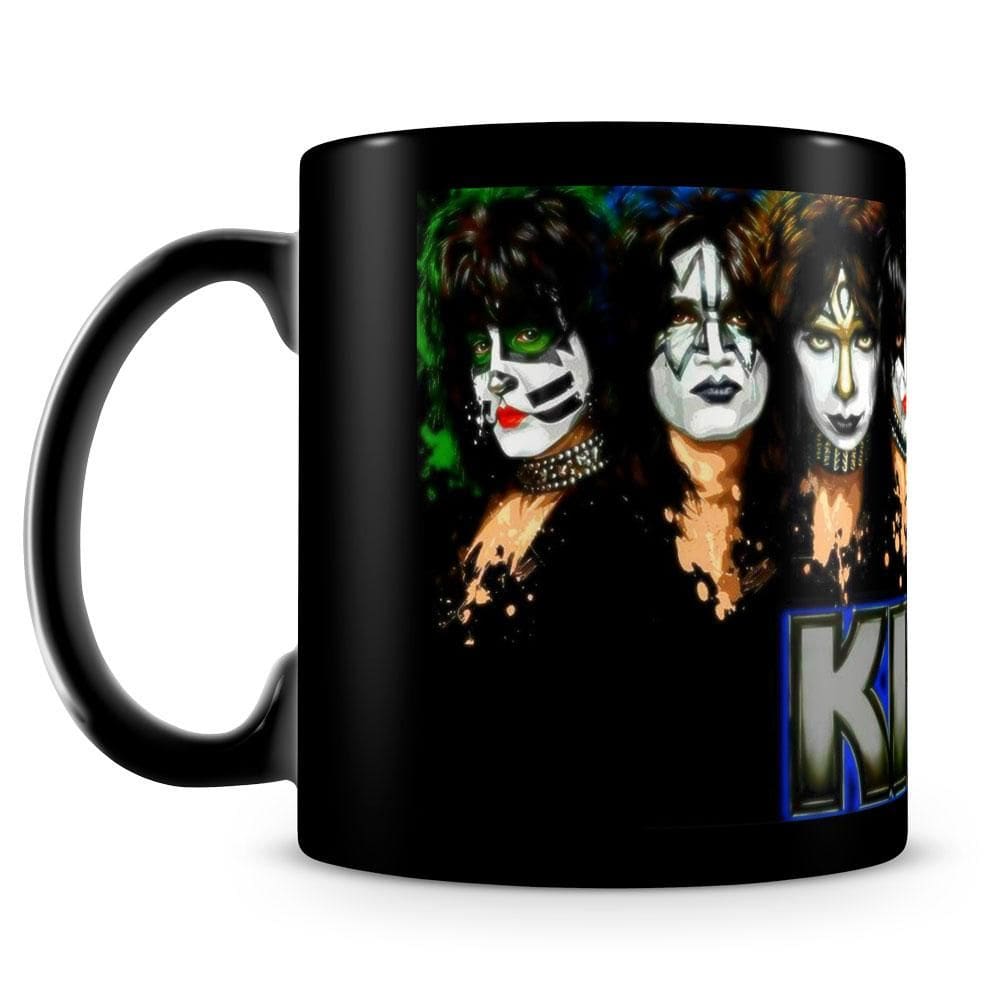 Caneca Personalizada Banda Kiss (100% Preta)