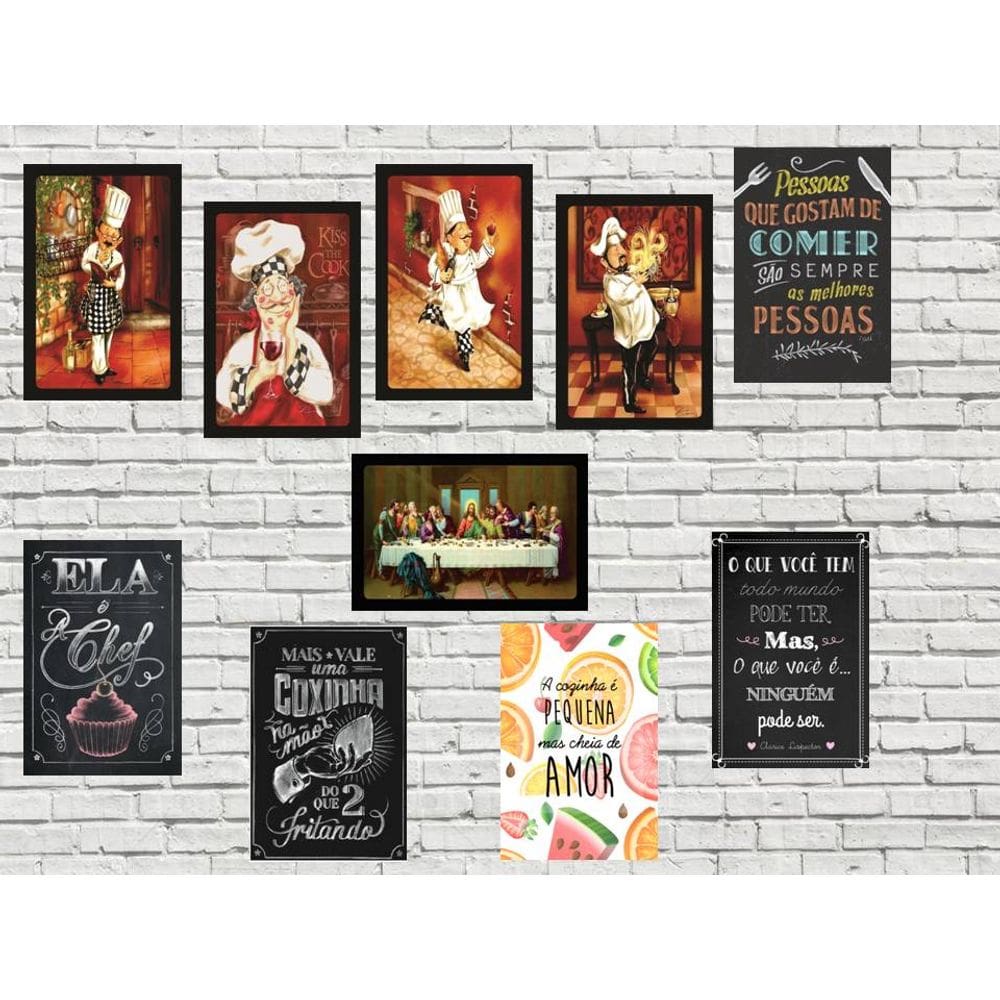10 placas Decor Vintagê Retrô Cozinha