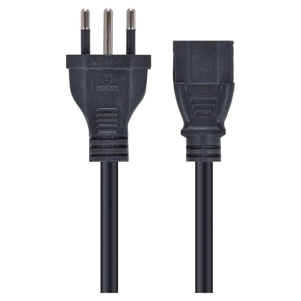 Cabo De Força Tripolar Para Fonte 3X0,75 Mm 250V 2 Metros -