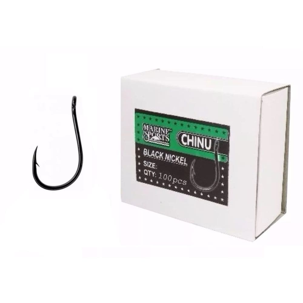 Anzol Chinu Nº 7 Black Nickel Marine Sports - 100 Peças