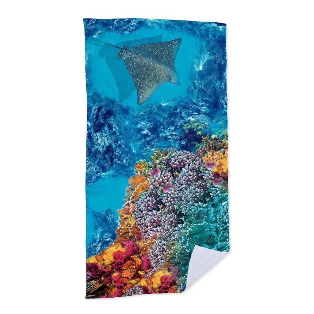 Toalha de Praia – Arraia No Fundo do Mar