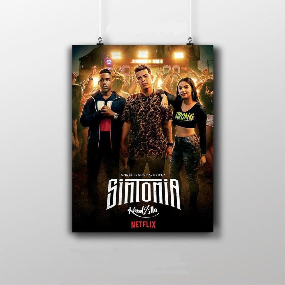Placa Decorativa Sintonia Poster Série Netflix
