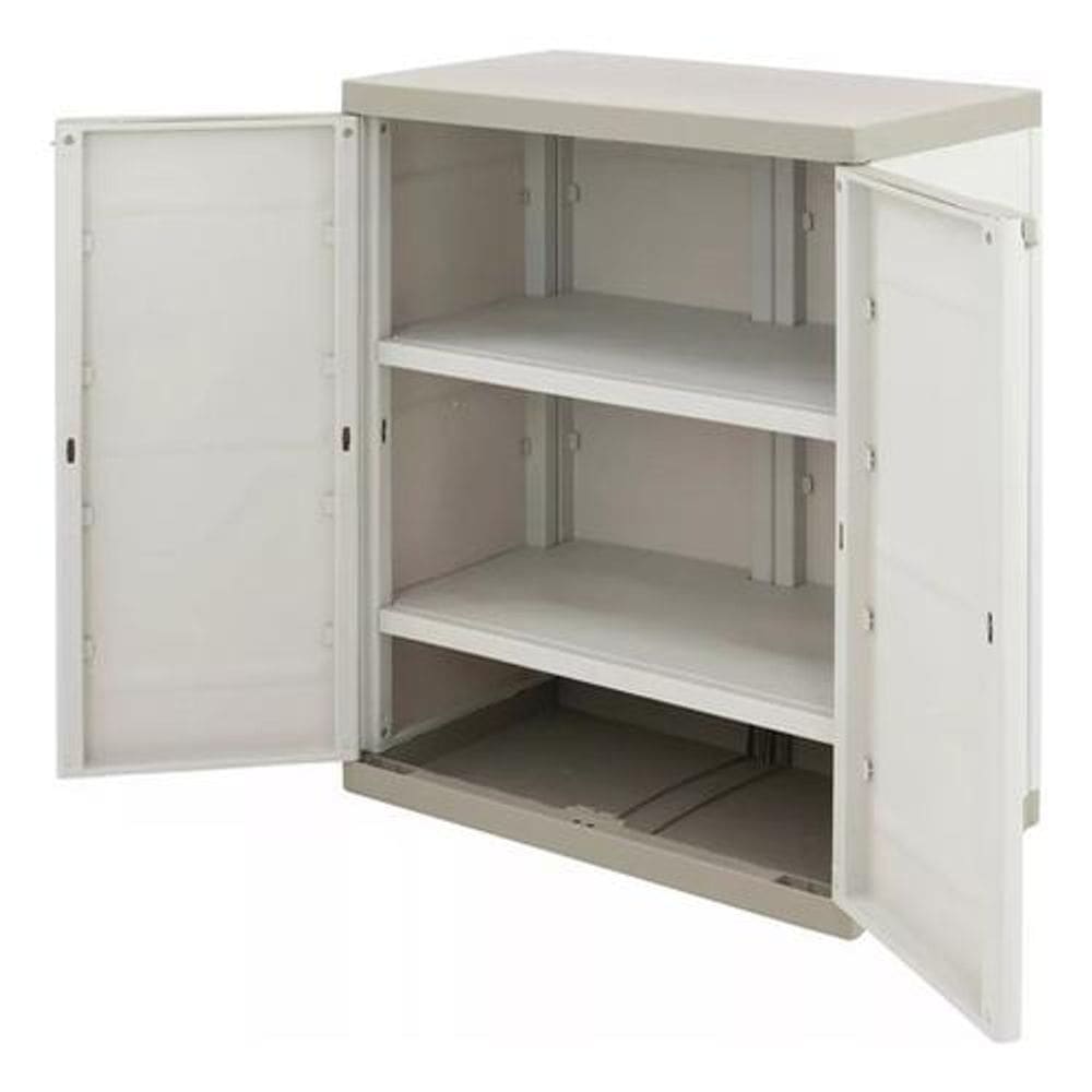 Armario Plástico Organizador Multiuso Prateleira 88x70x44cm