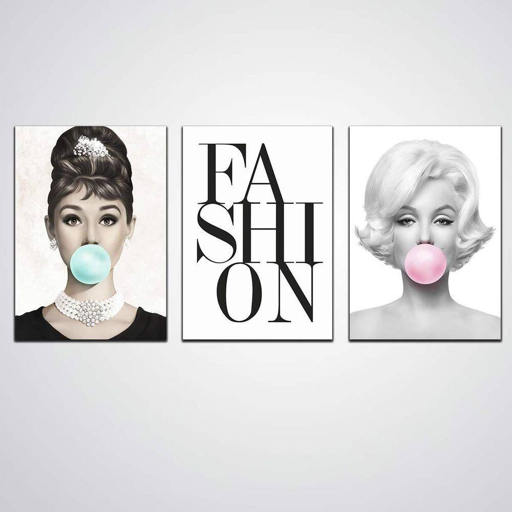 Quadro Modelos Fashion Decoração Placa Decorativa