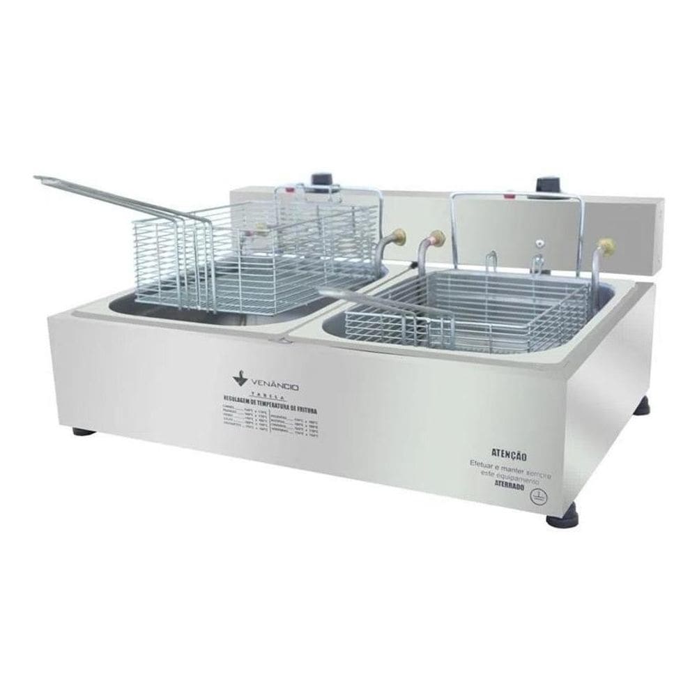 Fritadeira Elétrica Óleo 2 Cubas Sfe212 Venâncio 220V