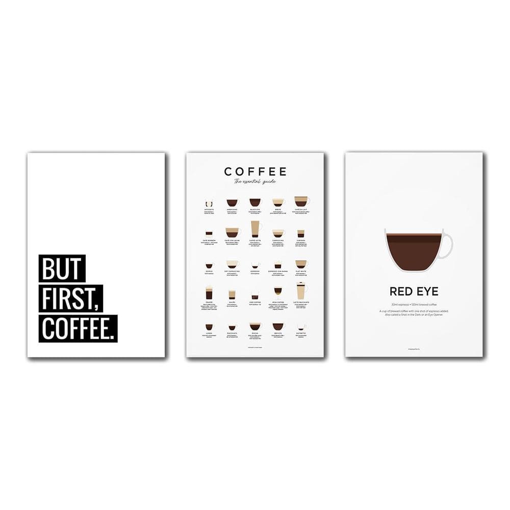 Kit 3 Placas Decorativas Coffe