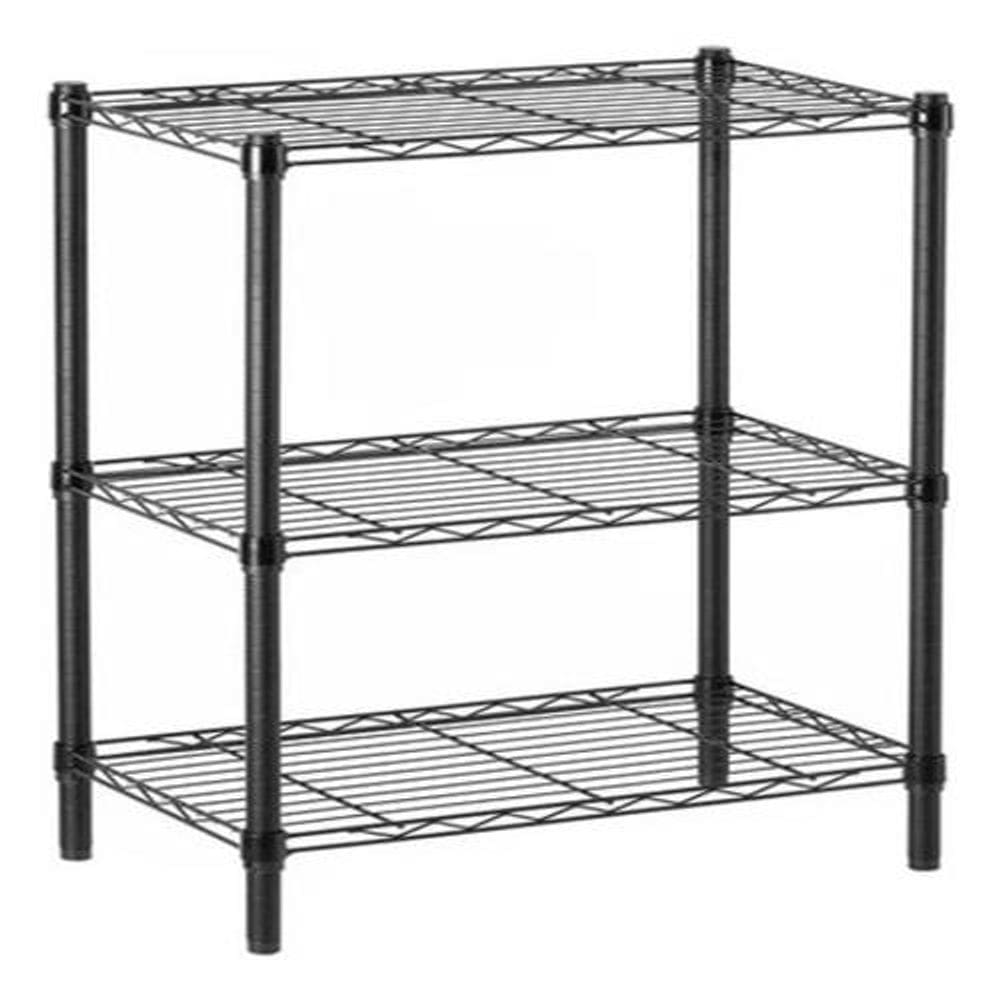 Estante De Aço Aramada Black 3 Prateleiras 90x60x35cm 150kg