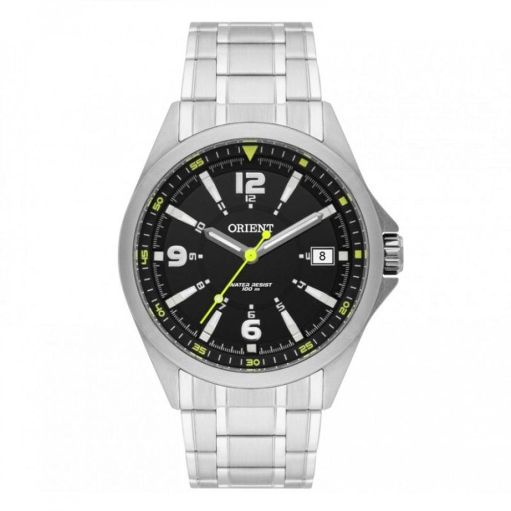 Relógio Orient Mbss1270 Prata 44mm Quartz Água 100m