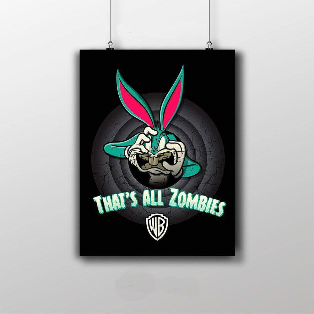 Placa Decorativa That`S All Zombies Warner Bros