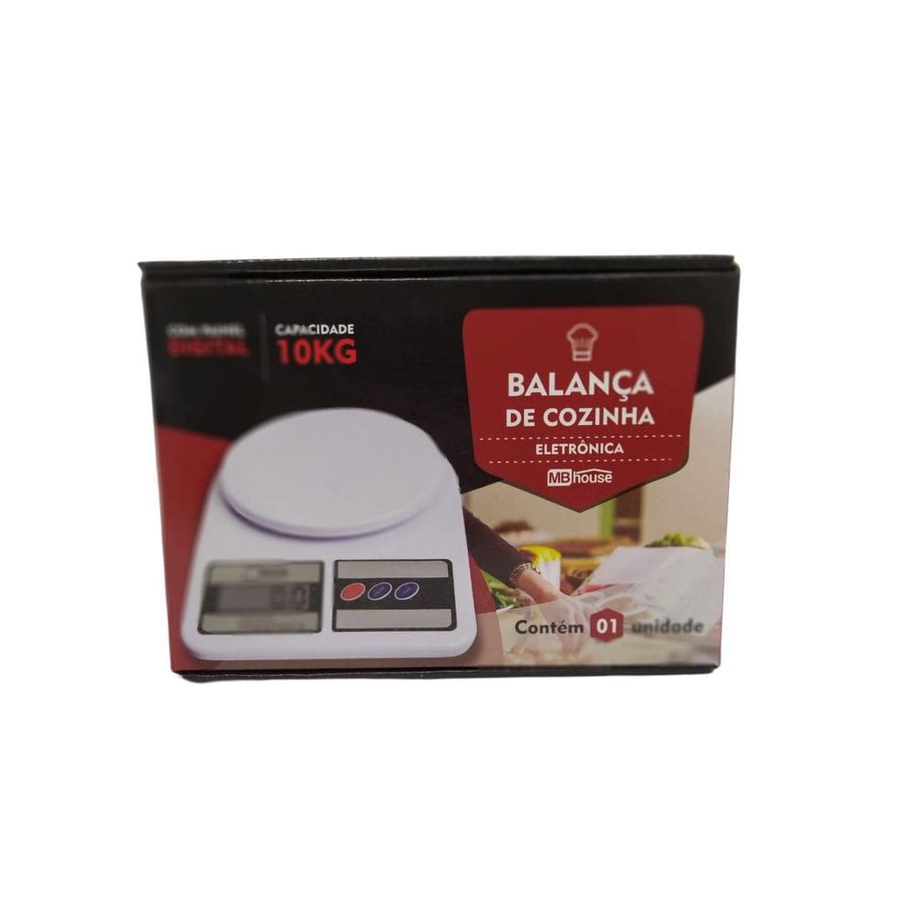 Balança De Cozinha Eletrônica 10Kg Digital Mb54337 Mbtech