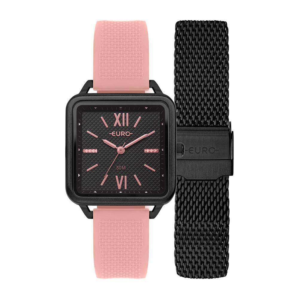 Relógio Euro Feminino Candy Colors Preto - Eu2036Yrd/T4P