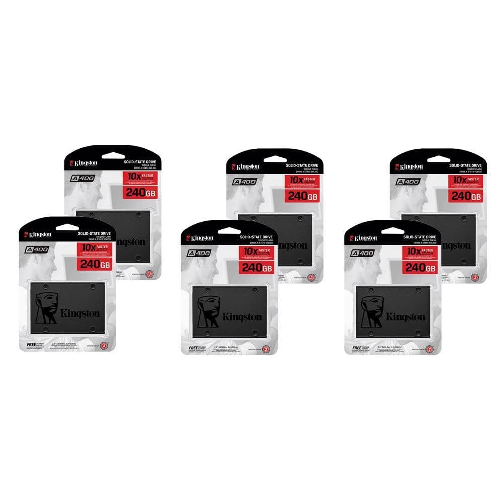 Kit - 6 Ssd Kingston 240Gb De 2.5 Sata3 - Sa400S37/240G