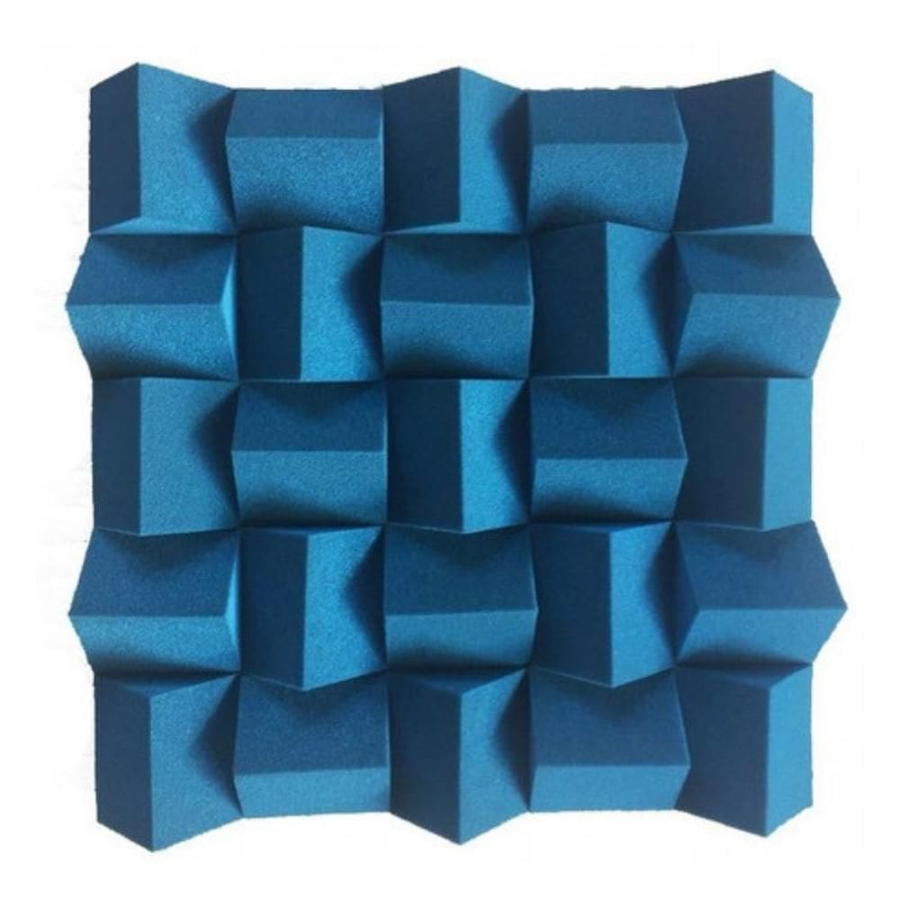 Espuma Para Isolação Acústica Estúdio Modelo Alpha 7Cm Azul