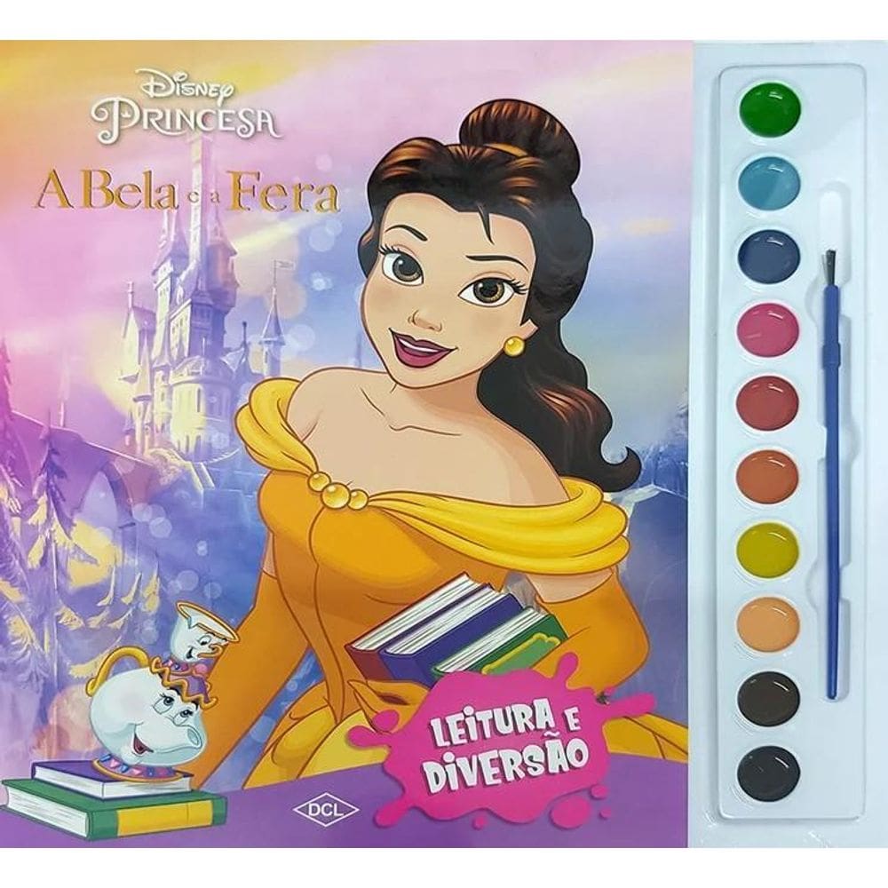 Leitura E Diversão - Aquarela - Disney - A Bela E A Fera