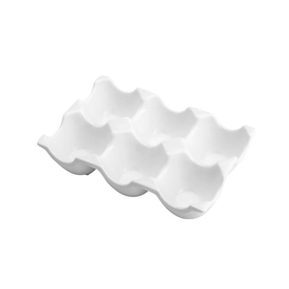 Bandeja P/Ovos De Porcelana New Bone Montana 3X14X9.5Cm
