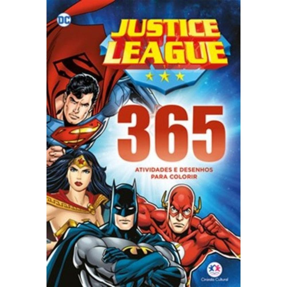 Livro Liga Da Justica - 365 Atividades E Desenhos Para C