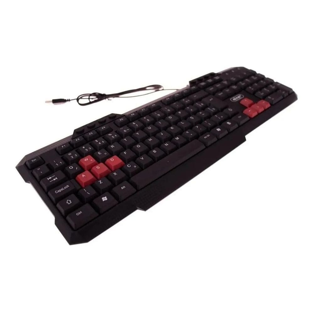 Teclado Multimídia Padrão Abnt2 Com Cabo Usb