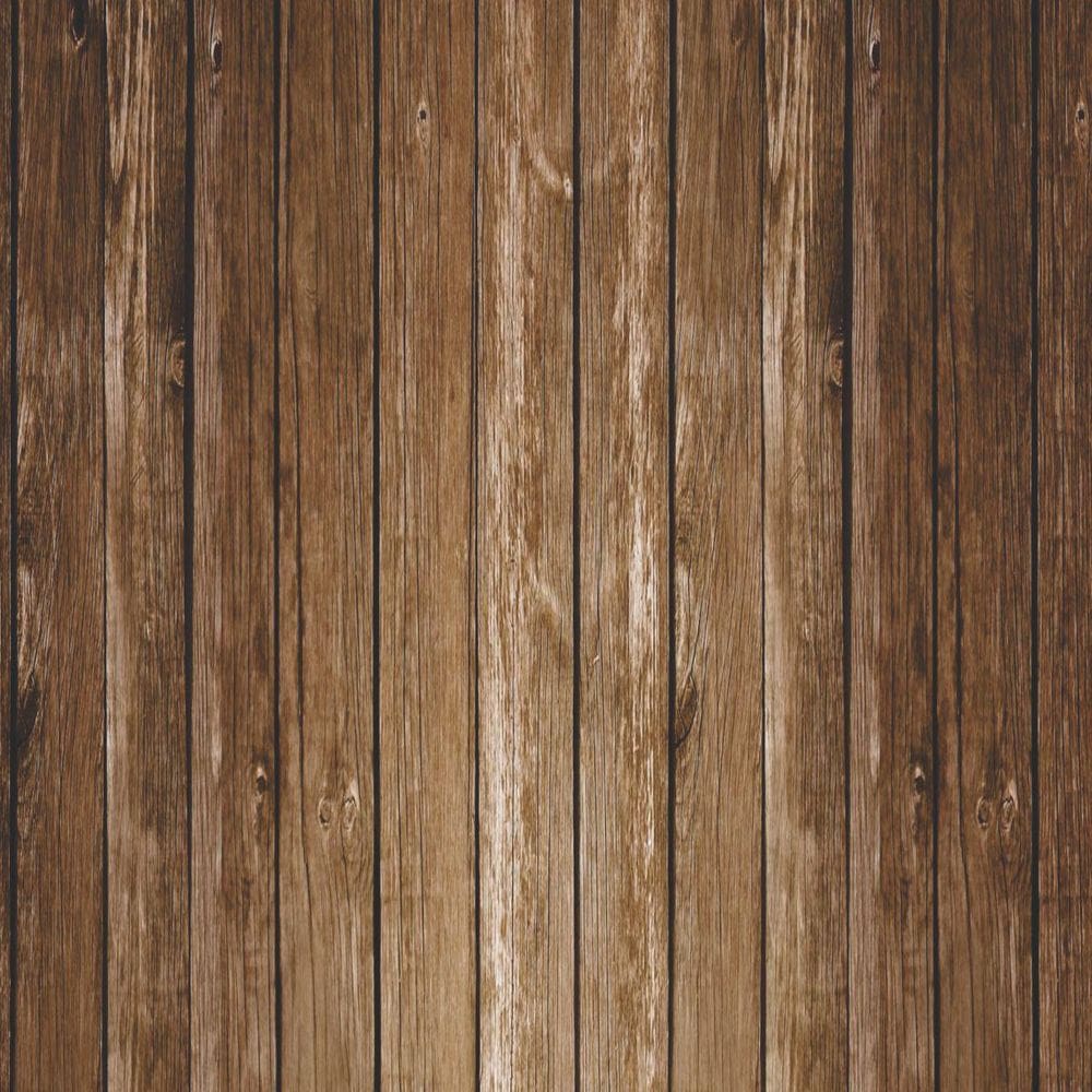 Papel De Parede Madeira Rústica Marrom Lavável Sala Adesivo