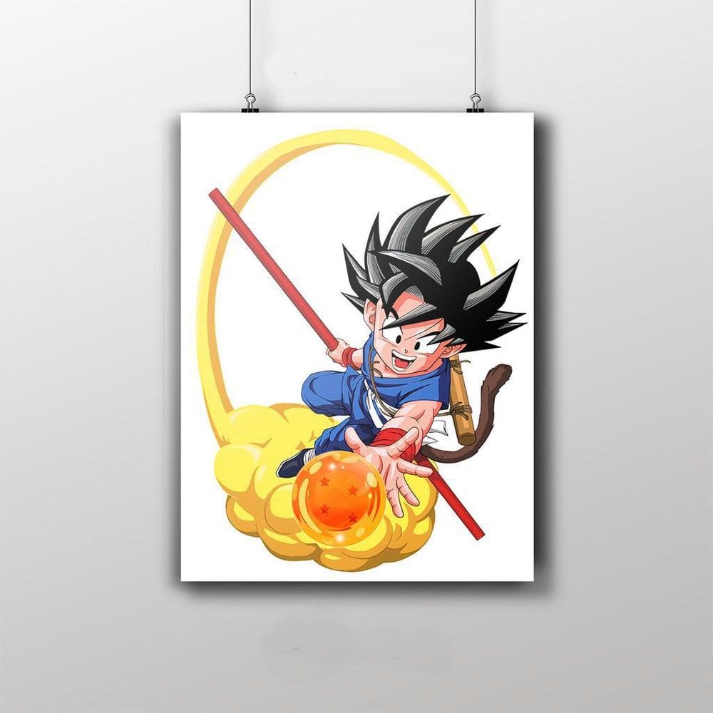 Placa Decorativa Goku Criança Dragon Ball Anime