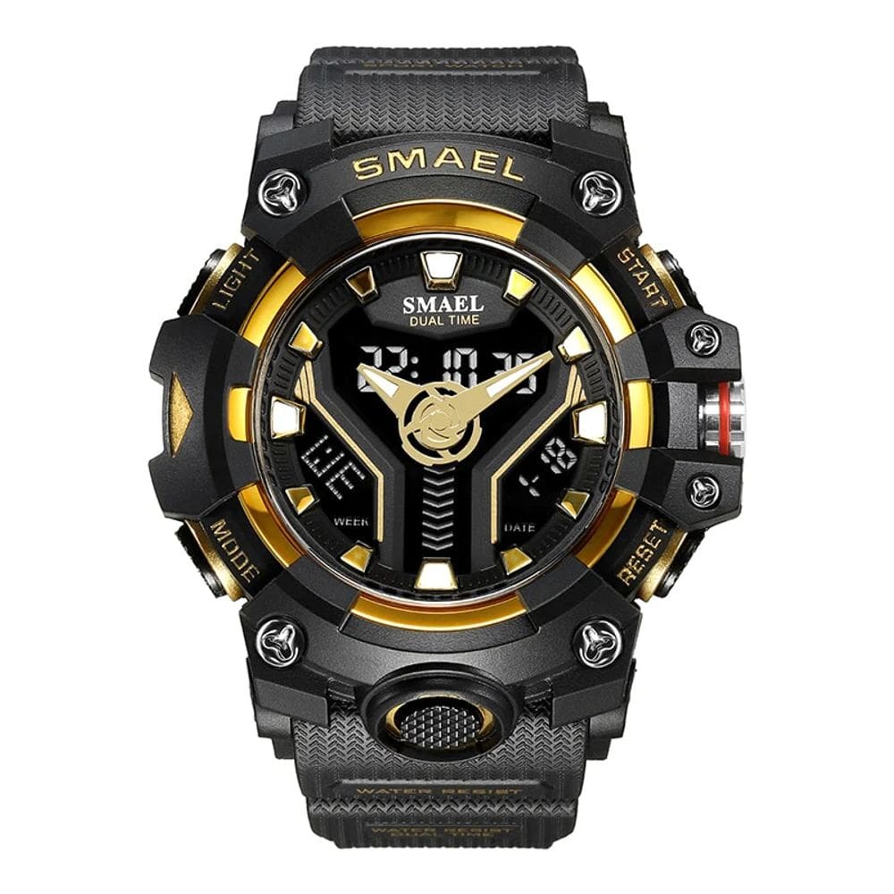Relógio Masculino Smael Estilo Militar 8075 Black