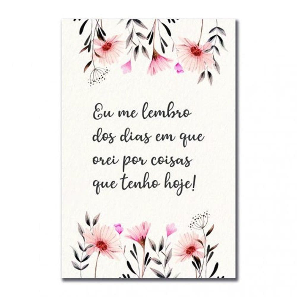 Placa Decorativa Deus Sempre Foi Sorte 20x30cm MDF Colorido