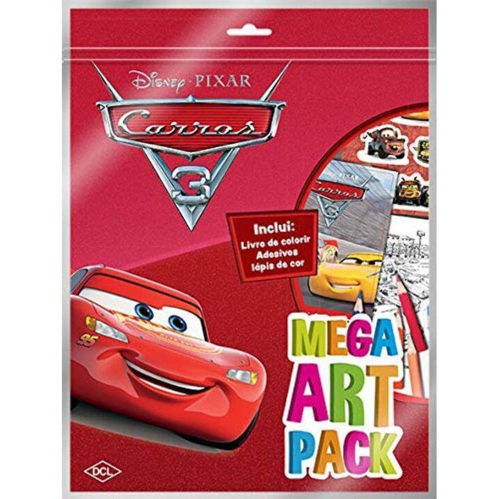 Livro Disney Mega Art Pack - Carros 3