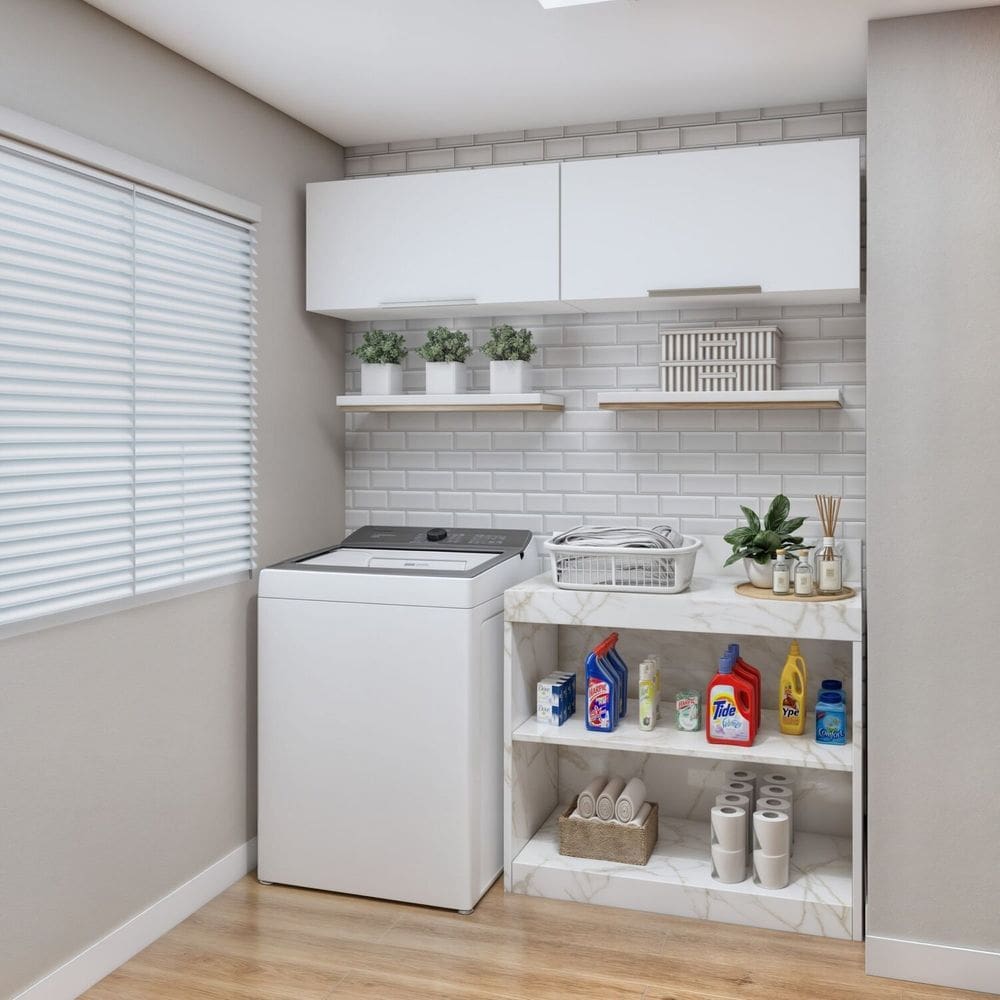 Lavanderia Modulada 2 Amários Tex 107 Branco