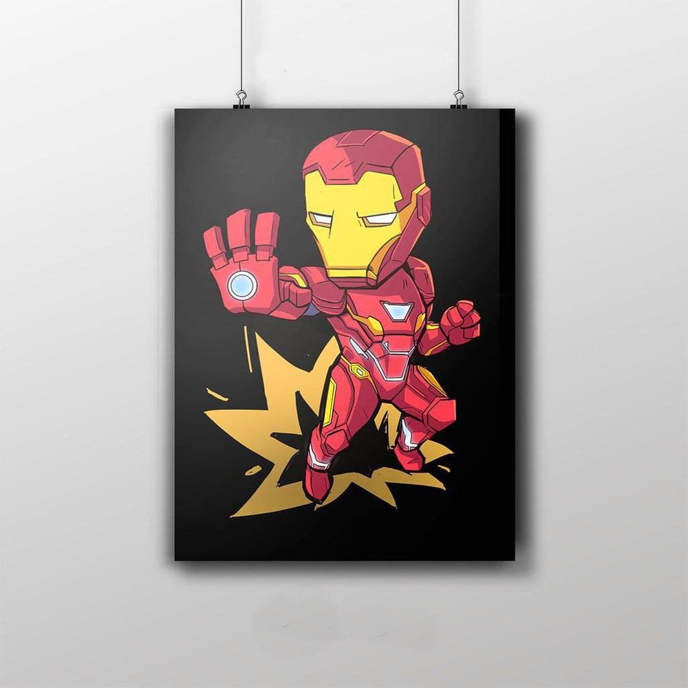 Placa Decorativa Homem De Ferro Laser Desenho