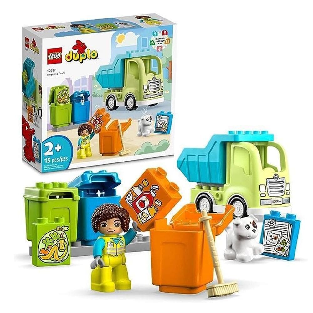 Lego Duplo Town Caminhão De Reciclagem - 10987