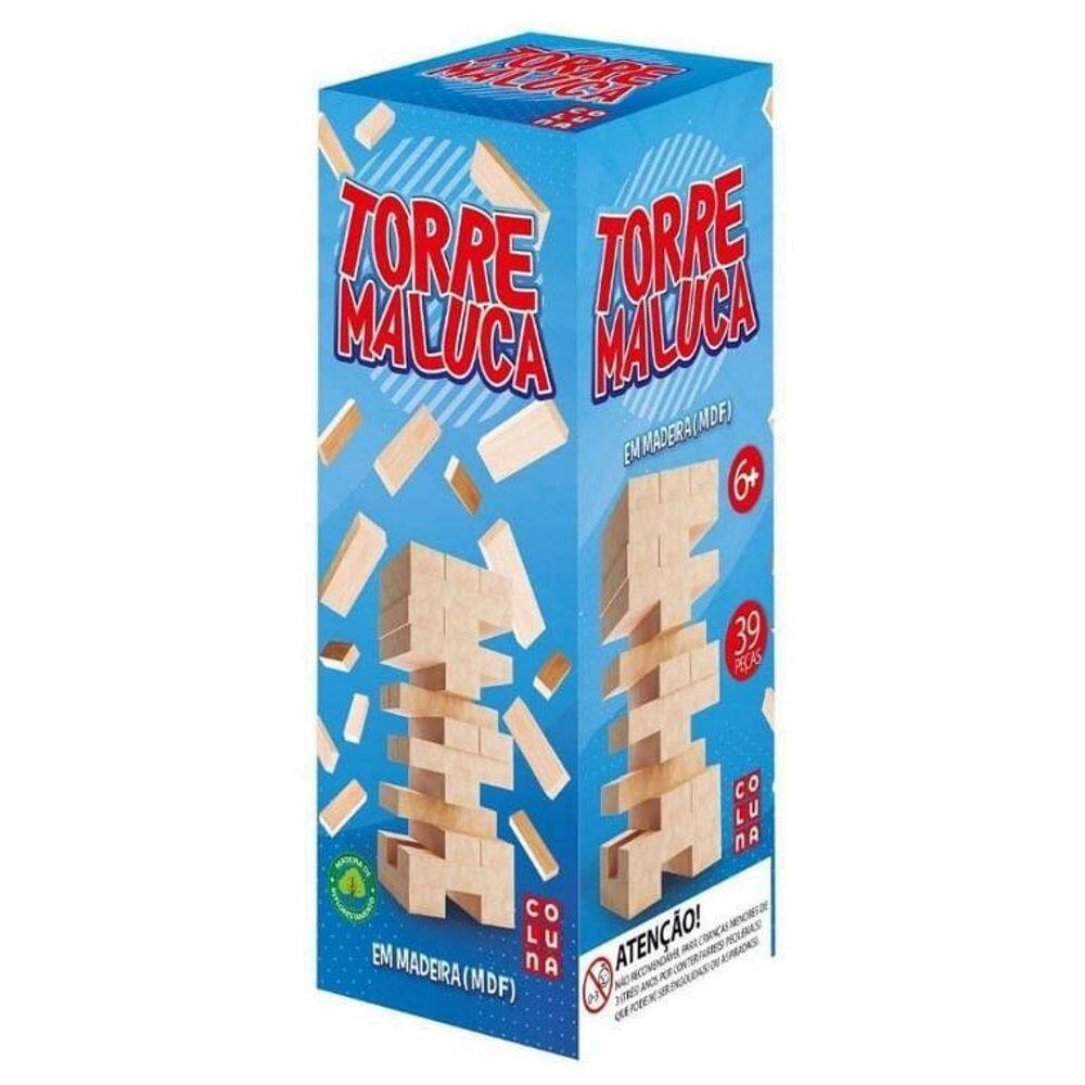 Torre Maluca Jogo de Estratégia 39 Blocos - Madeira MDF