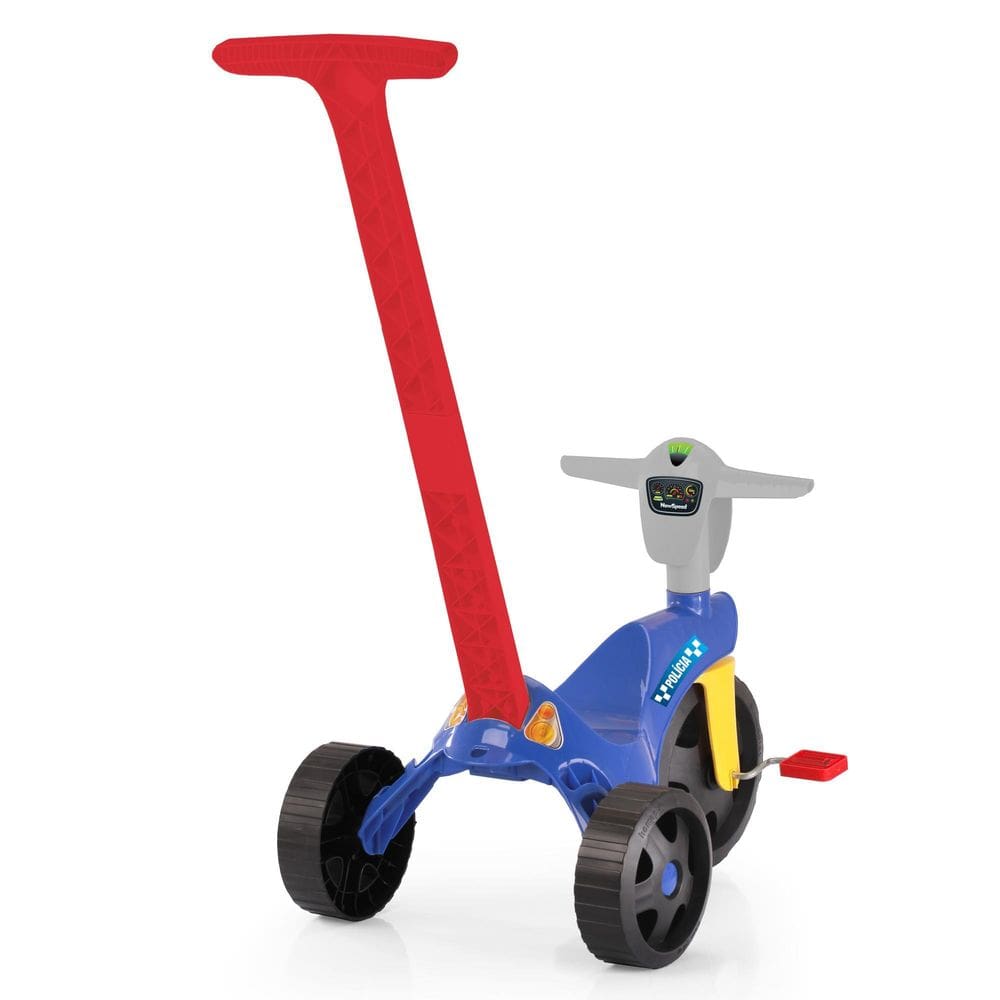 Triciclo Empurrador Carrinho De Passeio Police 4226 - Xplast