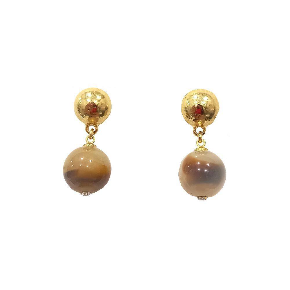 Brinco Armazem Rr Bijoux Redondo Dourado