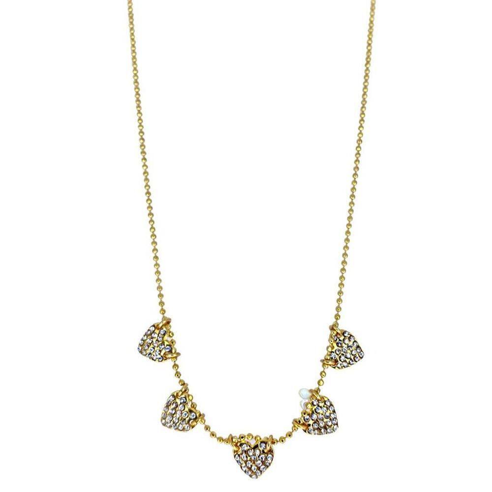Colar Armazém Rr Bijoux Swarovski Corações