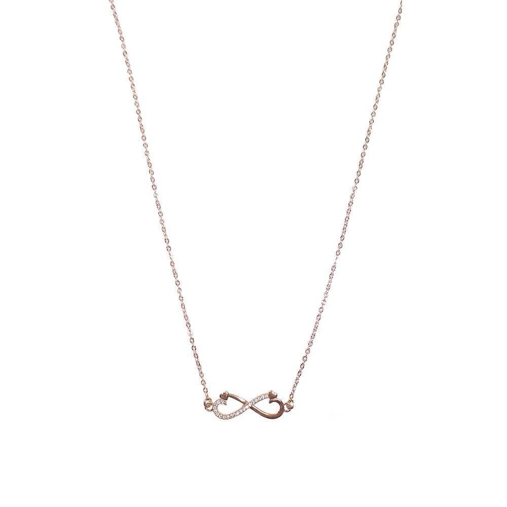 Colar Curto Armazem Rr Bijoux Infinito Rose