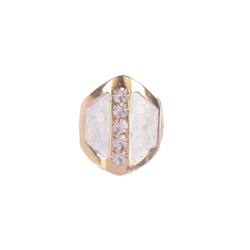 Anel Armazem Rr Bijoux Resinado Dourado Tamanho Regulável
