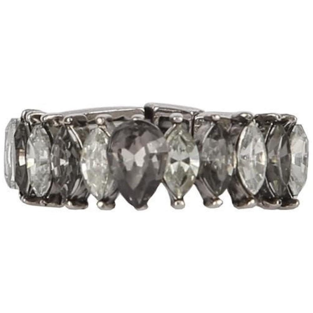 Anel Armazem Rr Bijoux Cristais Nevetes Prata