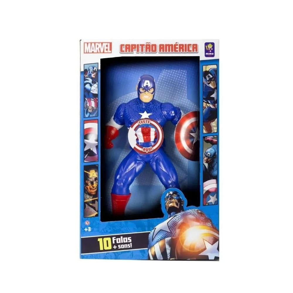 Boneco Capitao America Gigante Com 10 Sons Mimo 0582