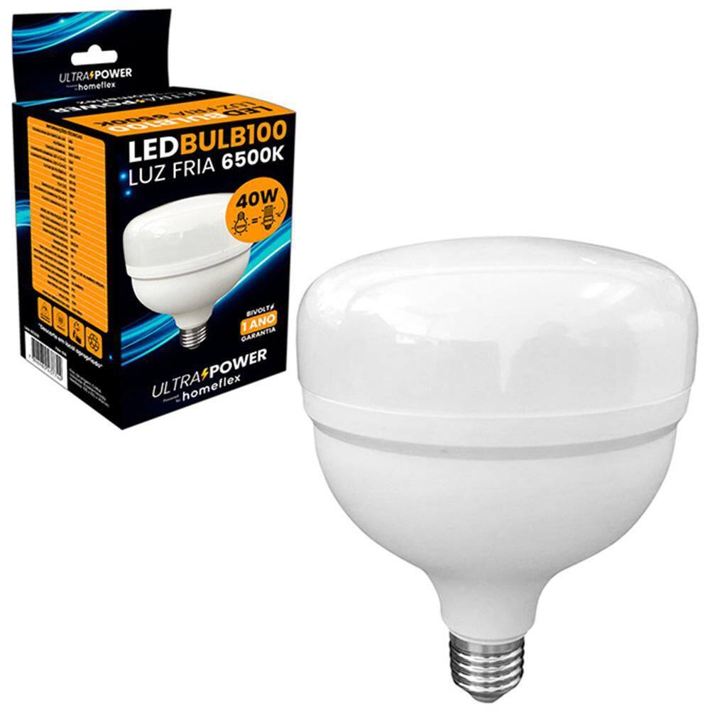 Lampada Bulbo De Led 40W 6500K Branca Fria Bivolt Homeflex