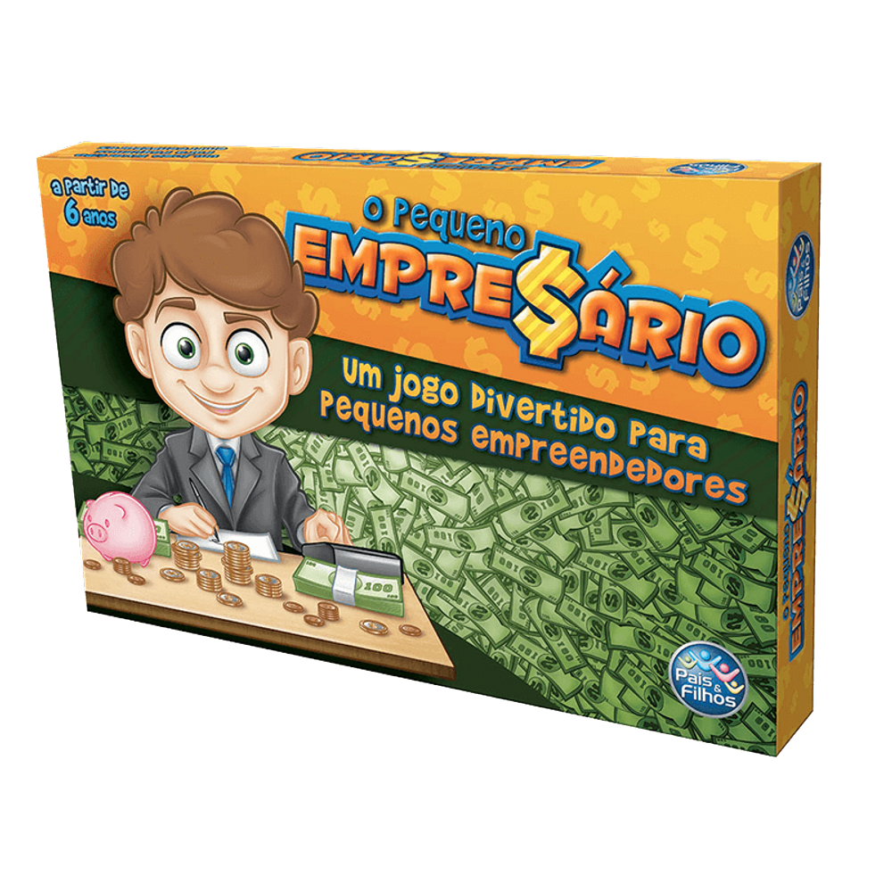 Jogo Tabuleiro O Pequeno Empresário Pais e Filhos