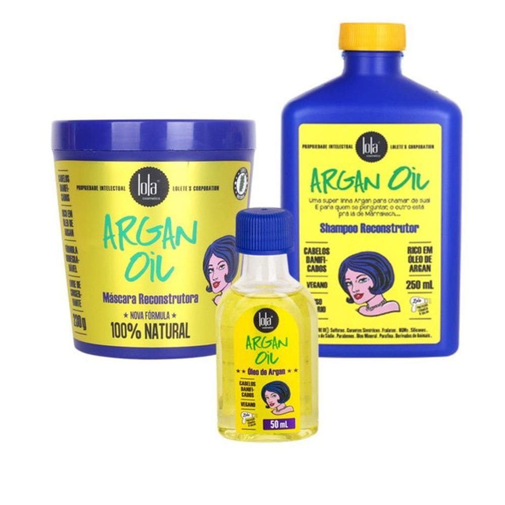 Lola Cosmetics Argan Oil Kit 3 Produtos