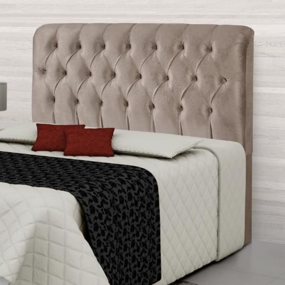 Cabeceira Queen Estofada Atenas Palha