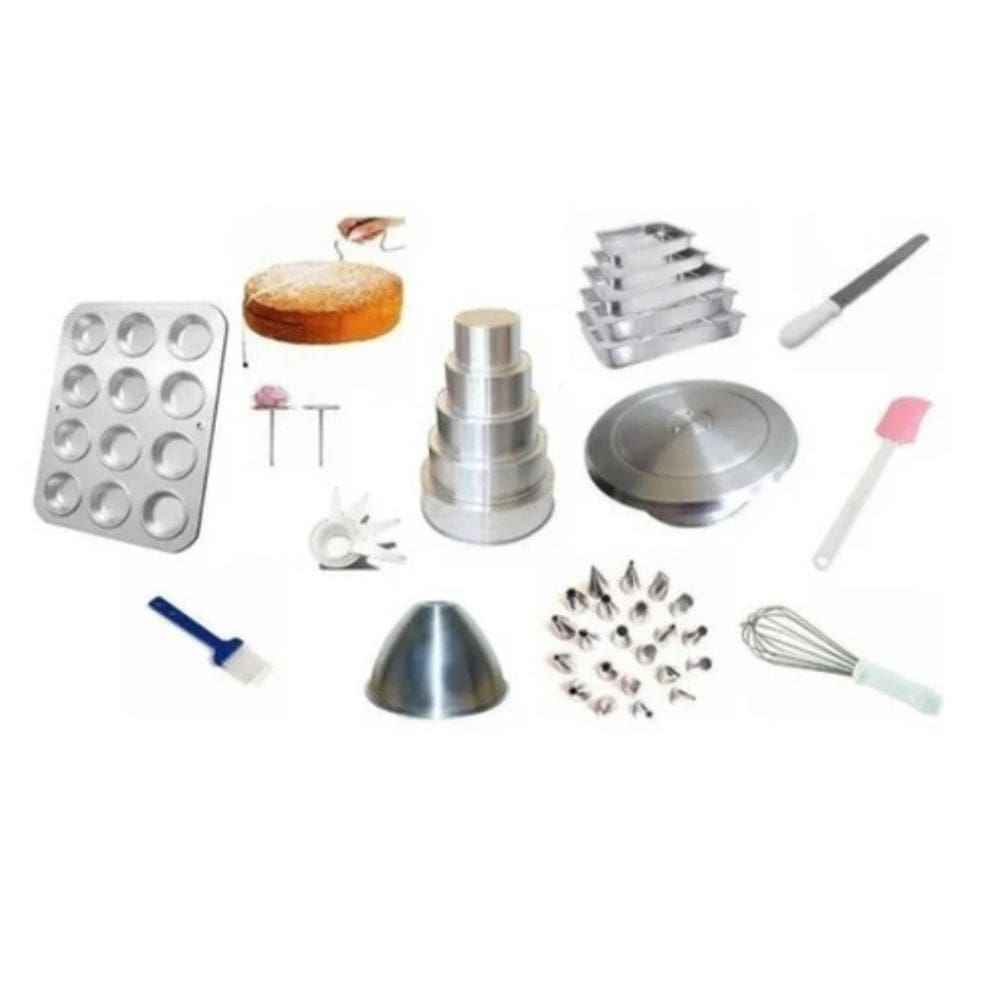 Kit Confeiteiro Amanda (Formas, Bailarina, Assadeiras E Acessórios Para Confeitaria)