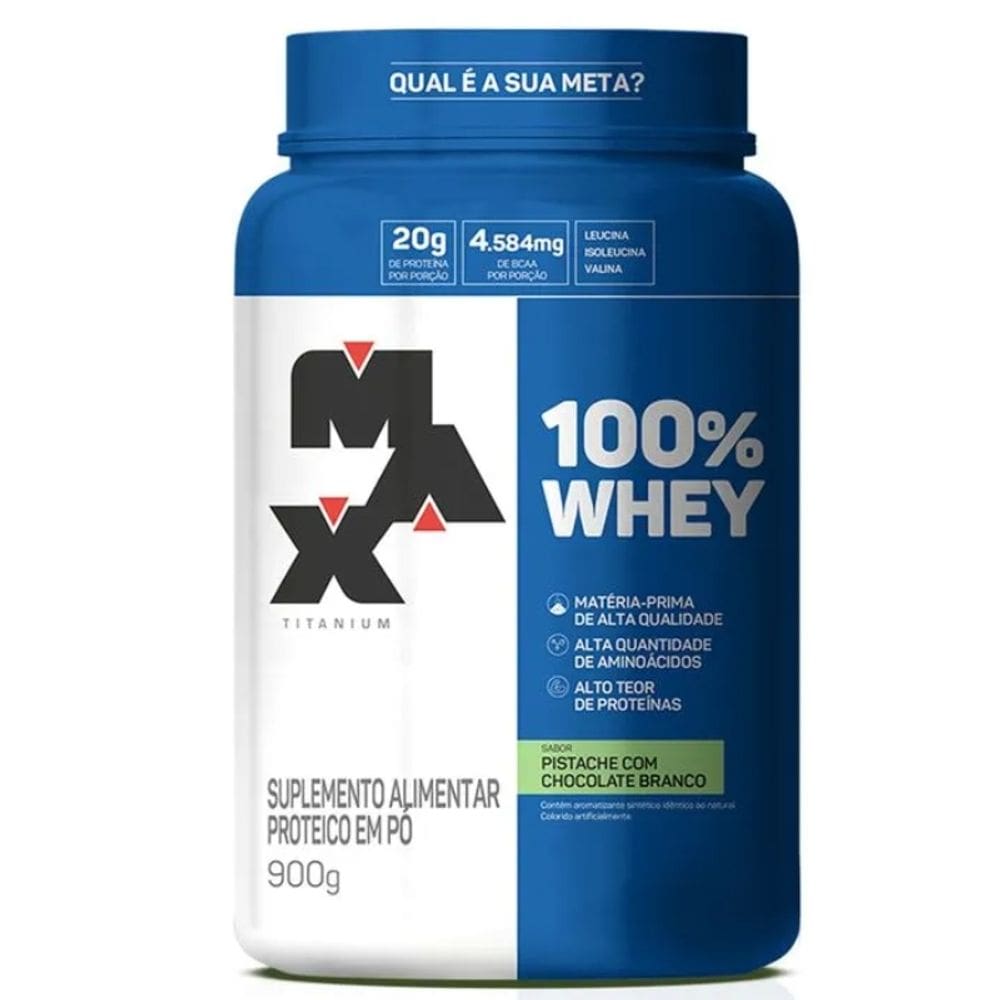 100% Whey Max Titanium - 900G